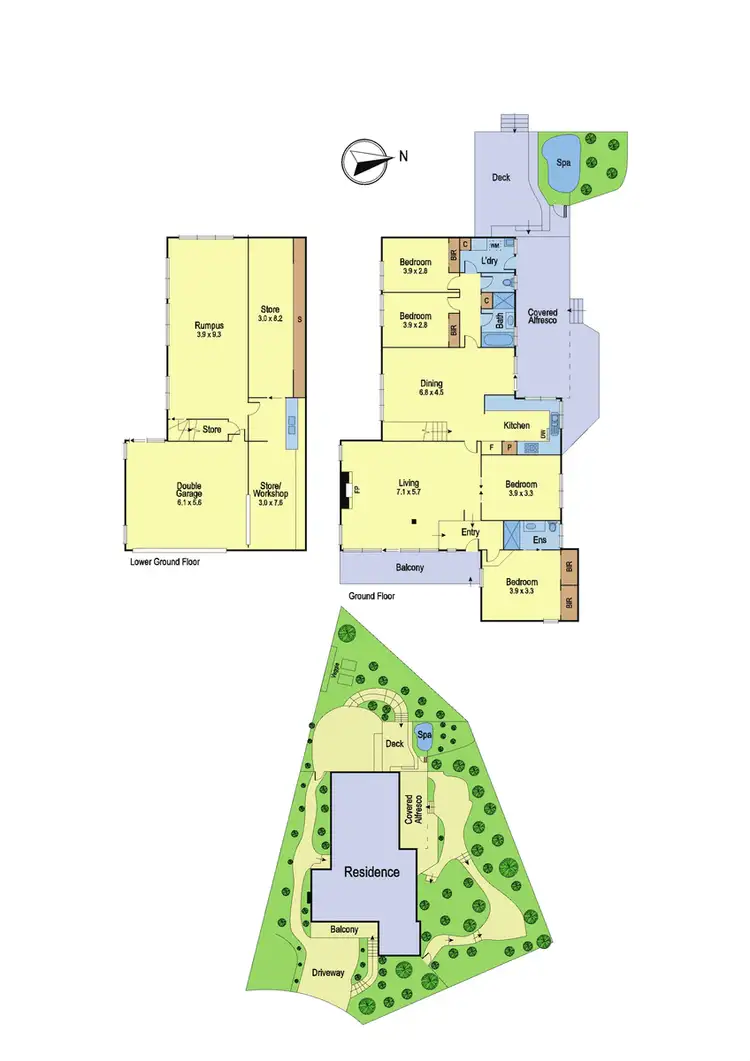 Floorplan of Homely house listing, 8 Onkara Court, Eltham VIC 3095