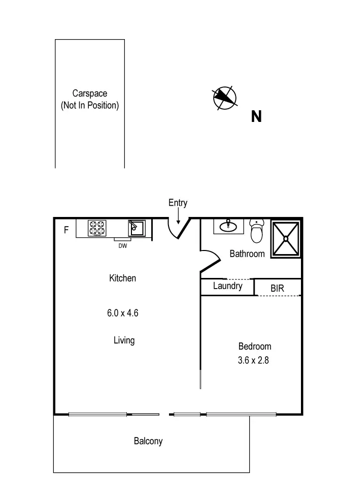 Floorplan of Homely apartment listing, 12/52 Fitzroy Street, St Kilda VIC 3182