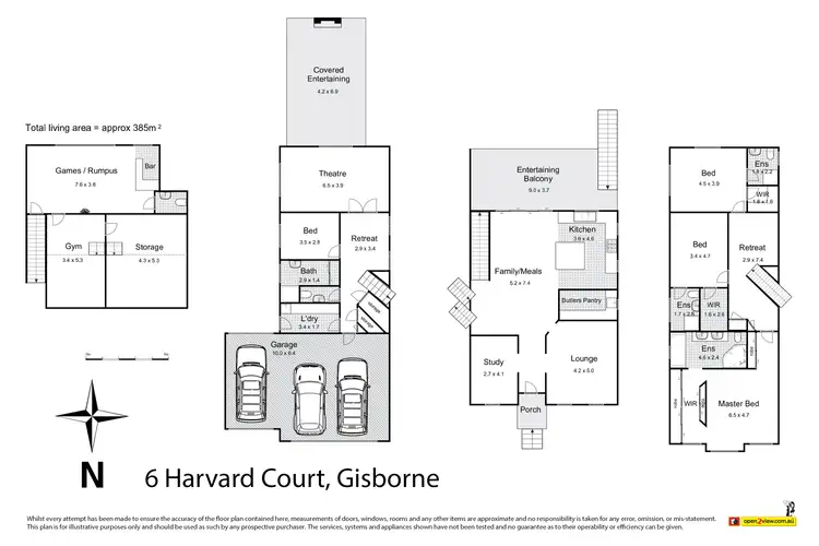 Floorplan of Homely house listing, 6 Harvard Court, Gisborne VIC 3437