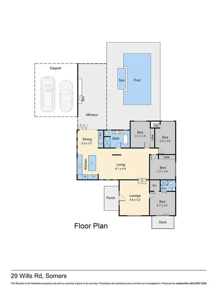 Floorplan of Homely house listing, 29 Wills Road, Somers VIC 3927