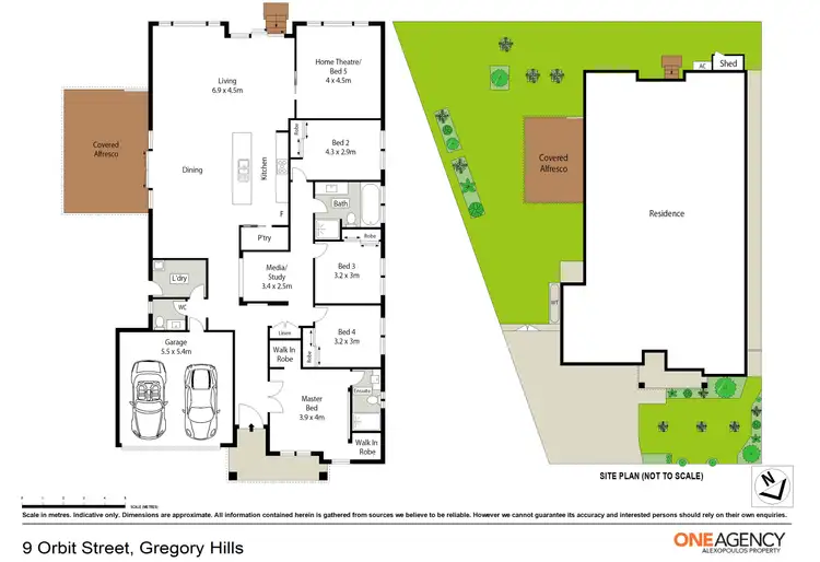Floorplan of Homely house listing, 9 Orbit Street, Gregory Hills NSW 2557