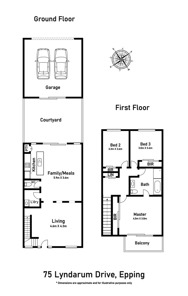 Floorplan of Homely house listing, 75 Lyndarum Drive, Epping VIC 3076