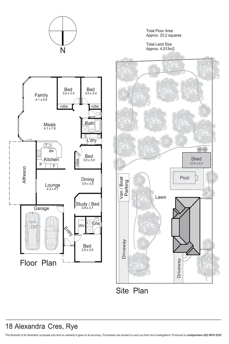 Floorplan of Homely house listing, 18 Alexandra Crescent, Rye VIC 3941