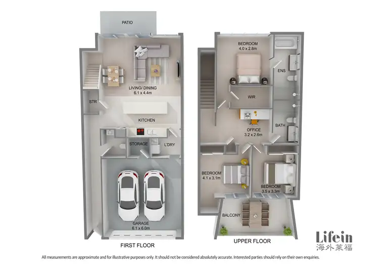 Floorplan of Homely townhouse listing, 7 Belsay Chase, Chirnside Park VIC 3116