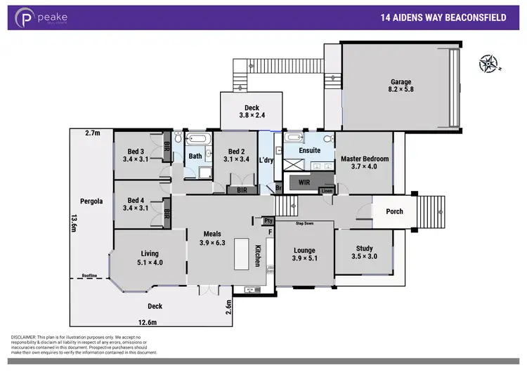 Floorplan of Homely house listing, 14 Aidens Way, Beaconsfield VIC 3807