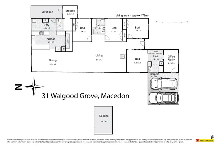 Floorplan of Homely house listing, 31 Walgood Grove, Macedon VIC 3440