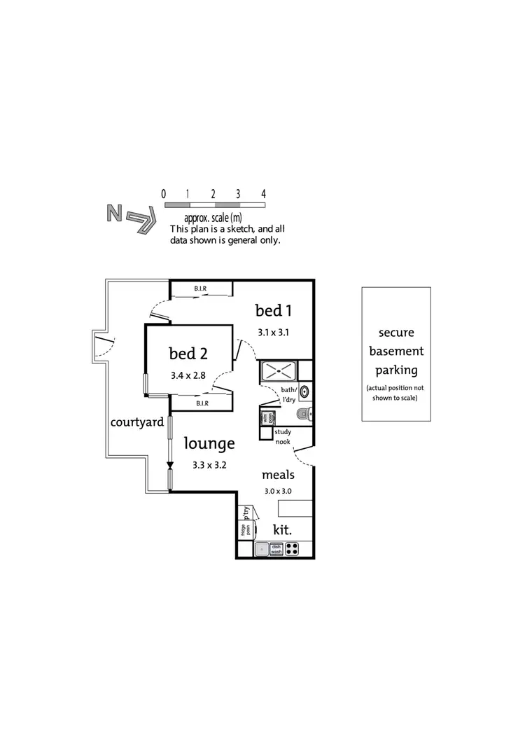 Floorplan of Homely apartment listing, 111B/1-19 Colombo Street, Mitcham VIC 3132