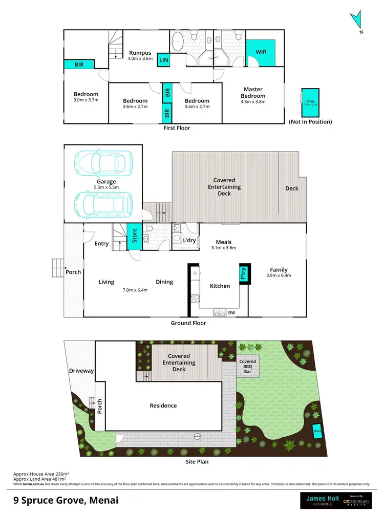 Floorplan of Homely house listing, 9 Spruce Grove, Menai NSW 2234