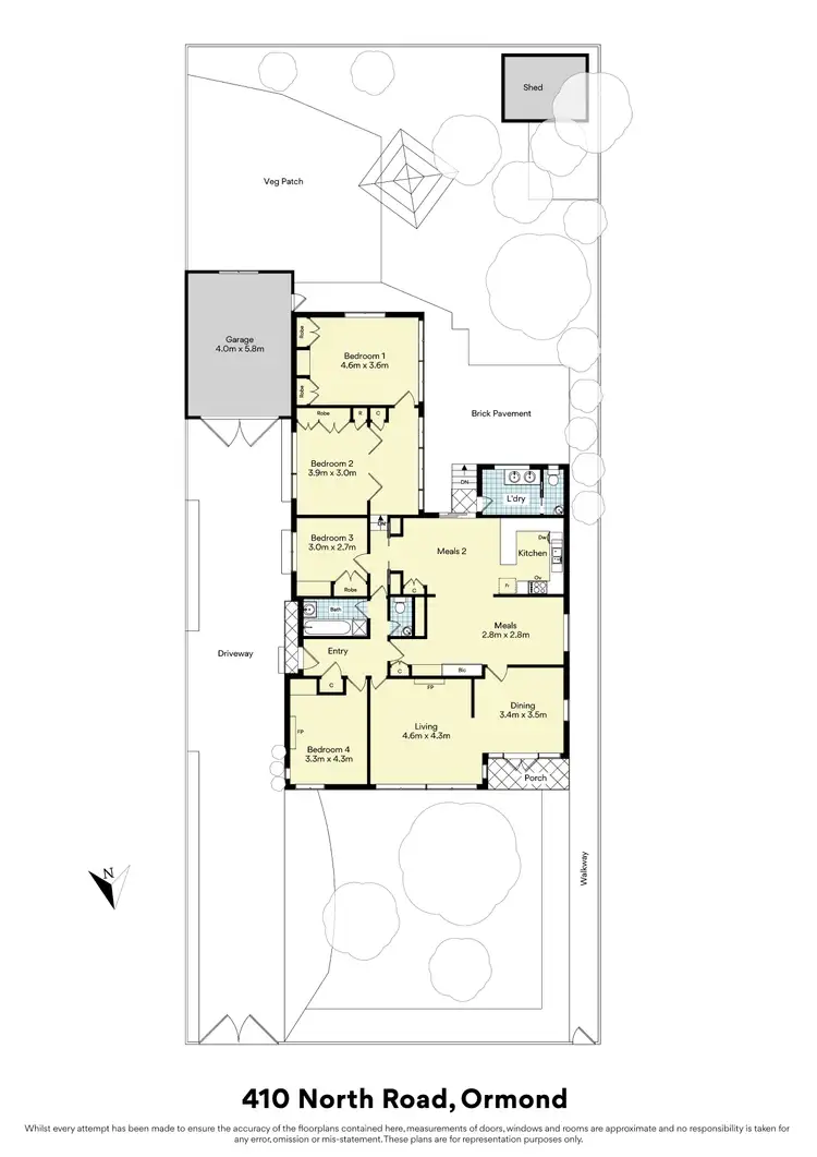 Floorplan of Homely house listing, 410 North Road, Ormond VIC 3204