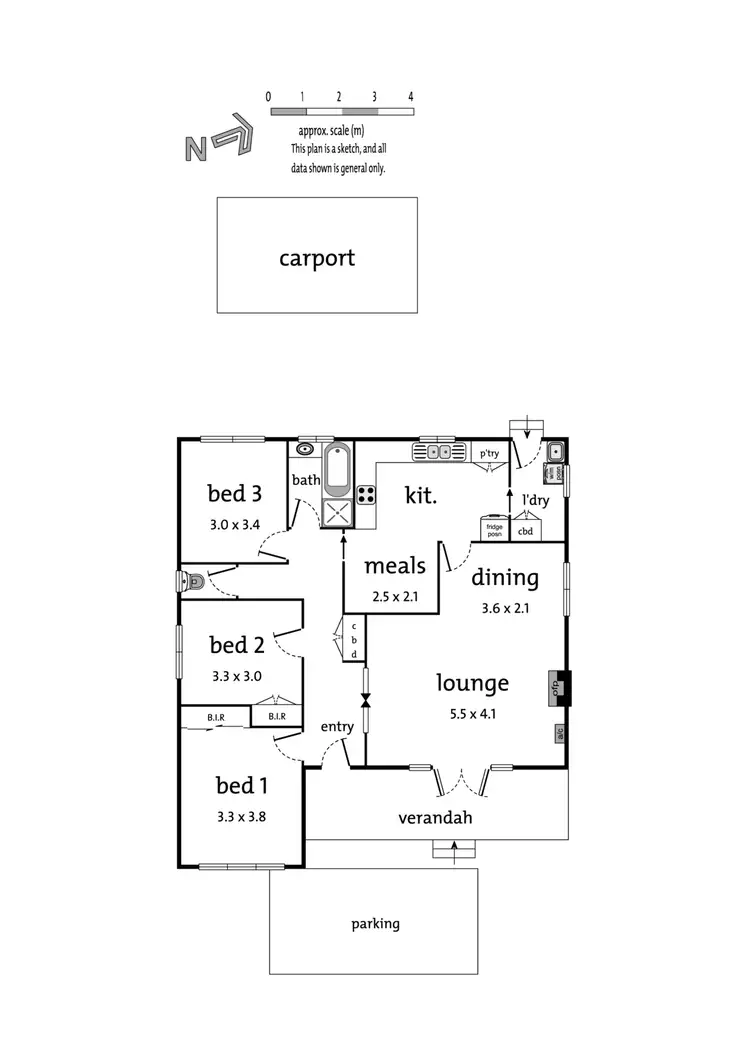 Floorplan of Homely unit listing, 1/6 Blanche Court, Doncaster East VIC 3109