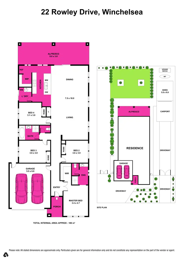 Floorplan of Homely house listing, 22 Rowley Drive, Winchelsea VIC 3241