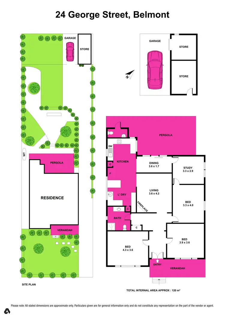 Floorplan of Homely house listing, 24 George Street, Belmont VIC 3216