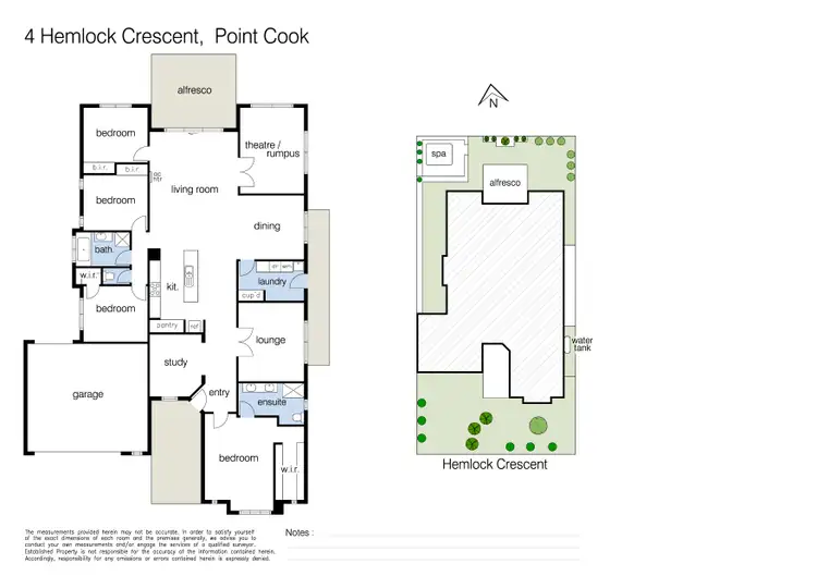 Floorplan of Homely house listing, 4 Hemlock Crescent, Point Cook VIC 3030