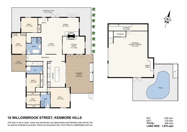 Floorplan of Homely house listing, 16 Willowbrook Street, Kenmore Hills QLD 4069