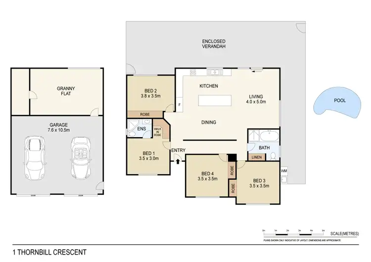 Floorplan of Homely house listing, 1 Thornbill Crescent, Howard Springs NT 835