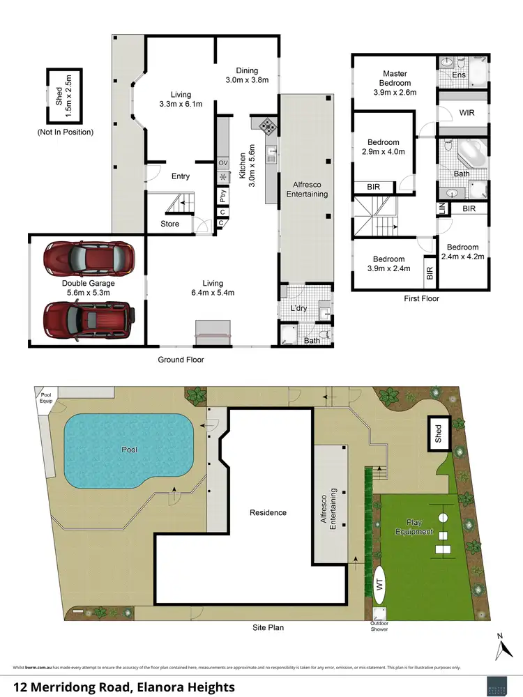 Floorplan of Homely house listing, 12 Merridong Road, Elanora Heights NSW 2101