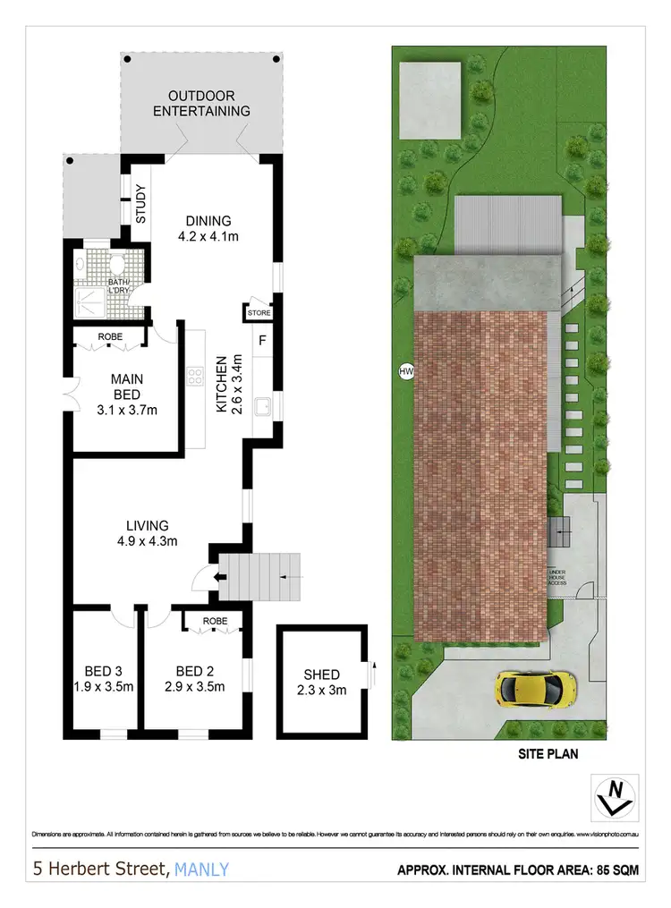 Floorplan of Homely house listing, 5 Herbert Street, Manly NSW 2095