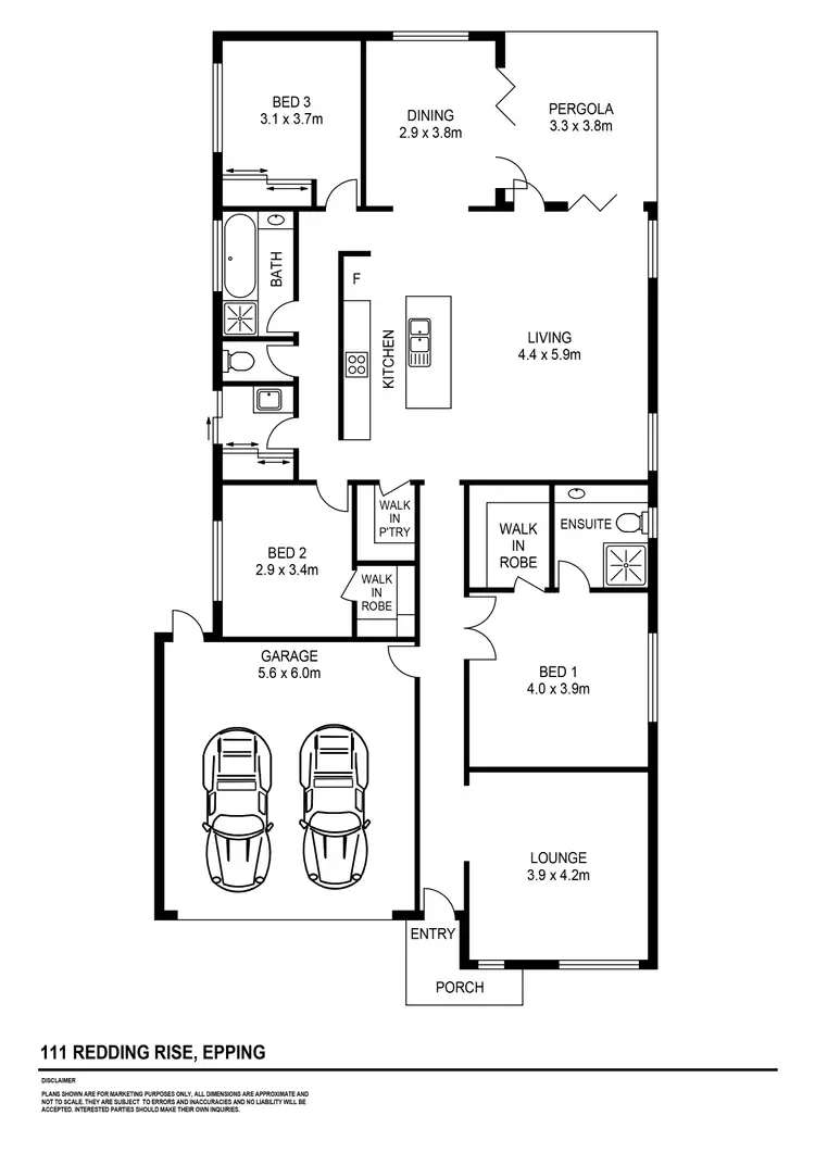 Floorplan of Homely house listing, 111 Redding Rise, Epping VIC 3076