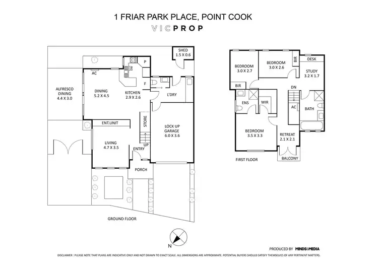 Floorplan of Homely house listing, 1 Friar Park Place, Point Cook VIC 3030