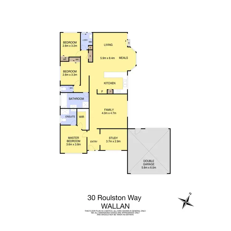 Floorplan of Homely house listing, 30 Roulston Way, Wallan VIC 3756