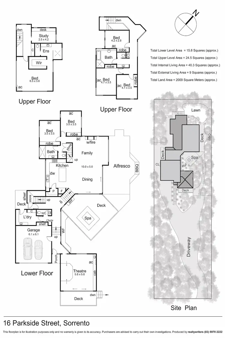 Floorplan of Homely house listing, 16 Parkside Street, Sorrento VIC 3943