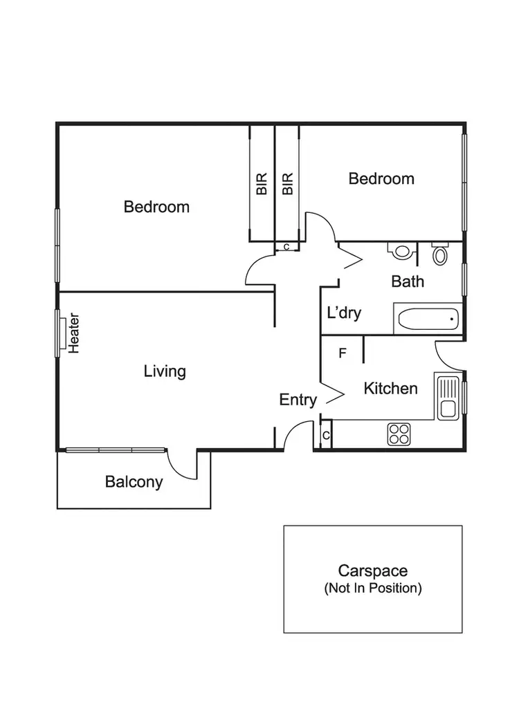 Floorplan of Homely apartment listing, 8/306 Dandenong Road, St Kilda East VIC 3183
