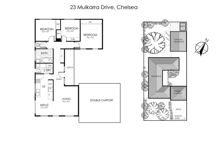 Floorplan of Homely house listing, 23 Mulkarra Drive, Chelsea VIC 3196