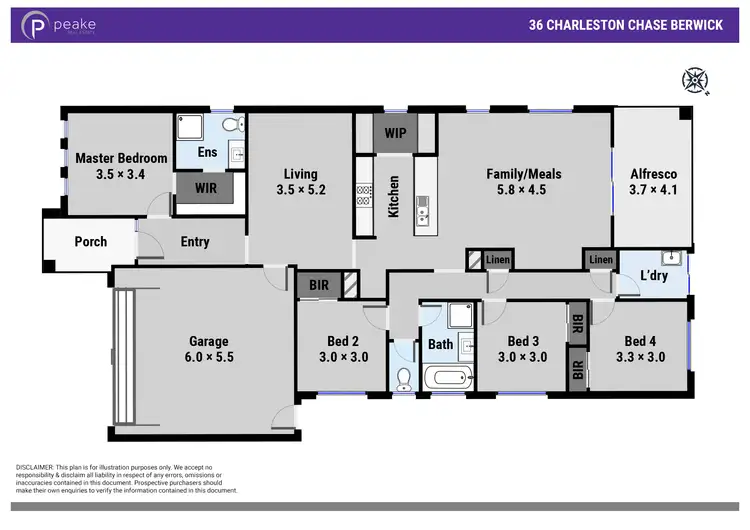 Floorplan of Homely house listing, 36 Charleston Chase, Berwick VIC 3806