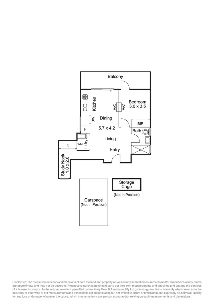 Floorplan of Homely apartment listing, 302/365 Hawthorn Road, Caulfield South VIC 3162