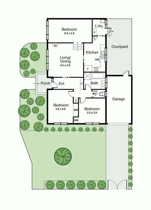 Floorplan of Homely unit listing, 8/21-23 Newlyn Street, Caulfield VIC 3162