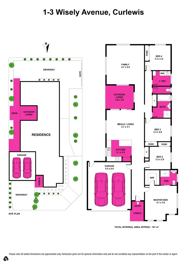 Floorplan of Homely house listing, 1-3 Wisely Ave, Curlewis VIC 3222