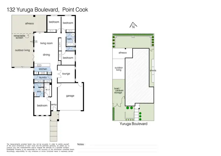 Floorplan of Homely house listing, 132 Yuruga Boulevard, Point Cook VIC 3030