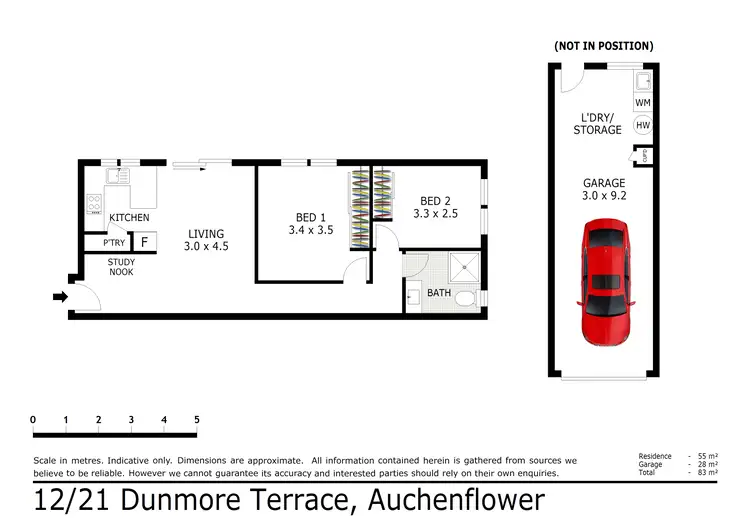 Floorplan of Homely unit listing, 12/21 Dunmore Terrace, Auchenflower QLD 4066
