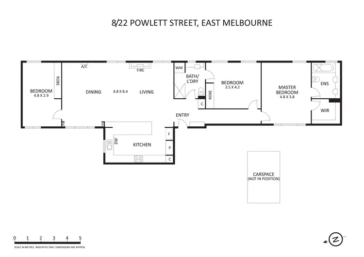 Floorplan of Homely apartment listing, 8/22 Powlett Street, East Melbourne VIC 3002