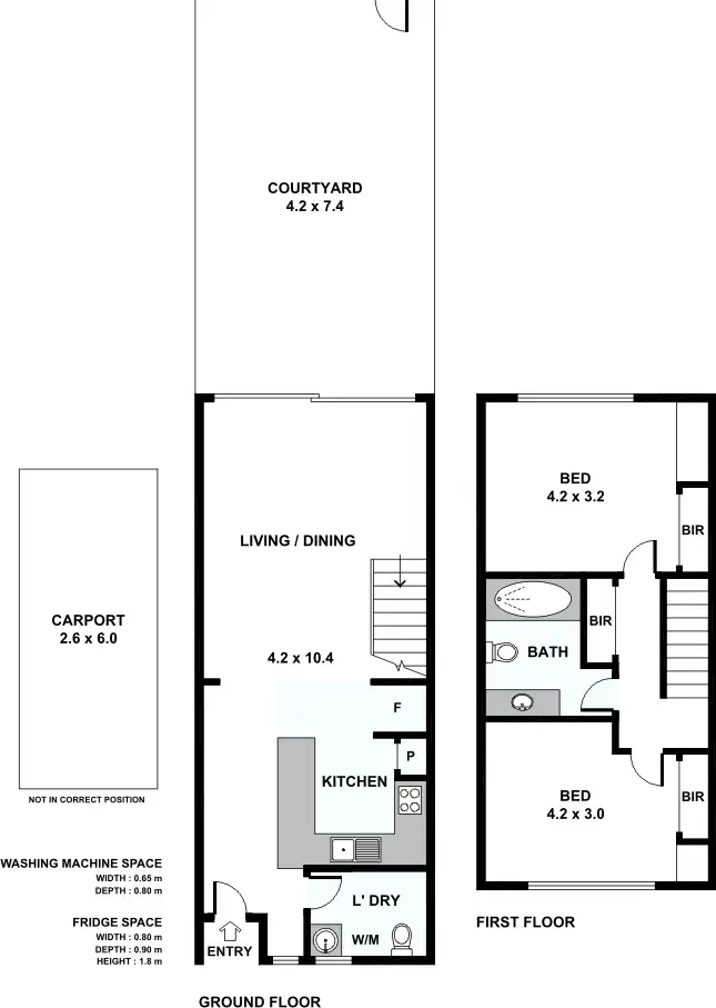 Floorplan of Homely townhouse listing, 2/2 Barbados Crescent, Noosaville QLD 4566