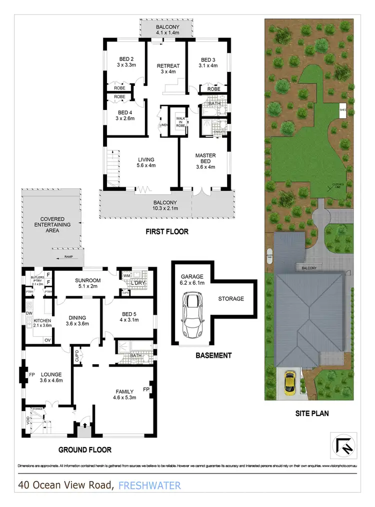 Floorplan of Homely house listing, 40 Ocean View Road, Freshwater NSW 2096