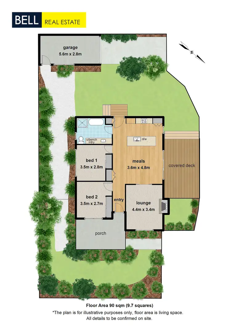 Floorplan of Homely unit listing, 1/32 Pine Crescent, Boronia VIC 3155