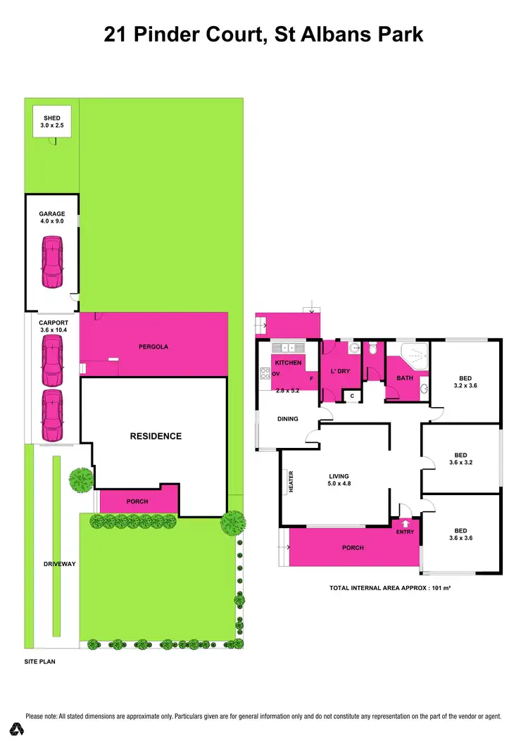 Floorplan of Homely house listing, 21 Pinder Court, St Albans Park VIC 3219