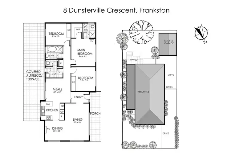 Floorplan of Homely house listing, 8 Dunsterville Crescent, Frankston VIC 3199
