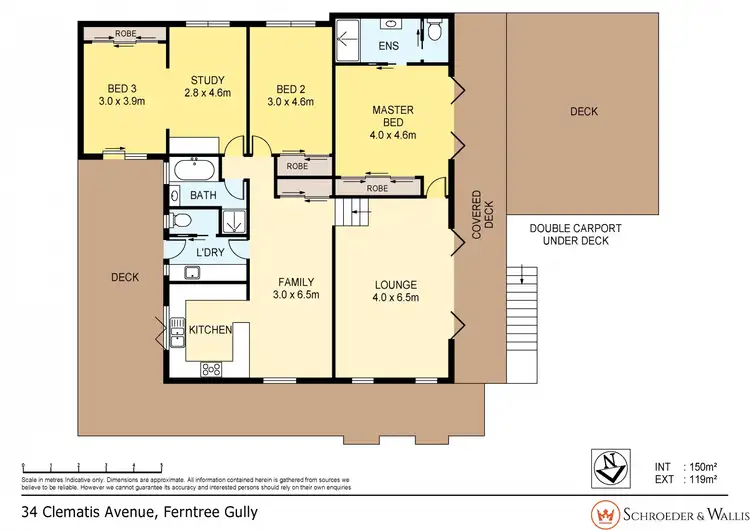 Floorplan of Homely house listing, 34 Clematis Avenue, Ferntree Gully VIC 3156