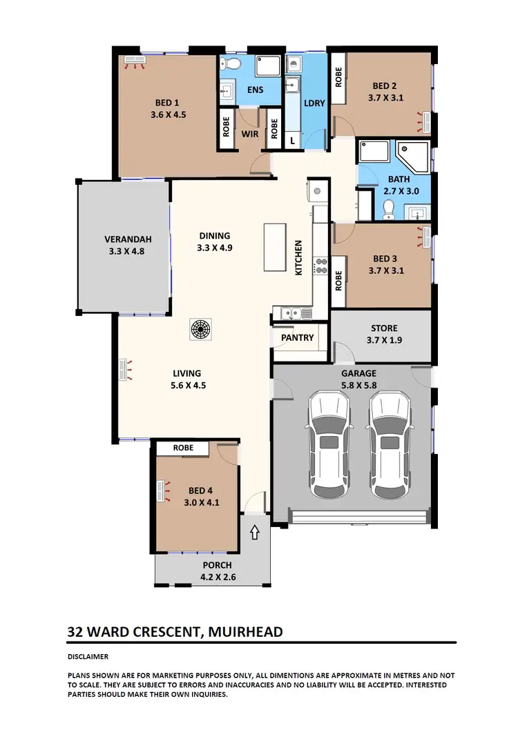 Floorplan of Homely house listing, 32 Ward Crescent, Muirhead NT 810