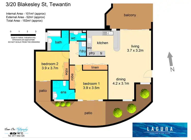 Floorplan of Homely unit listing, 3/20 Blakesley Street, Tewantin QLD 4565