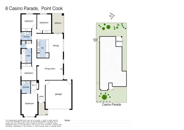 Floorplan of Homely house listing, 6 Casino Parade, Point Cook VIC 3030
