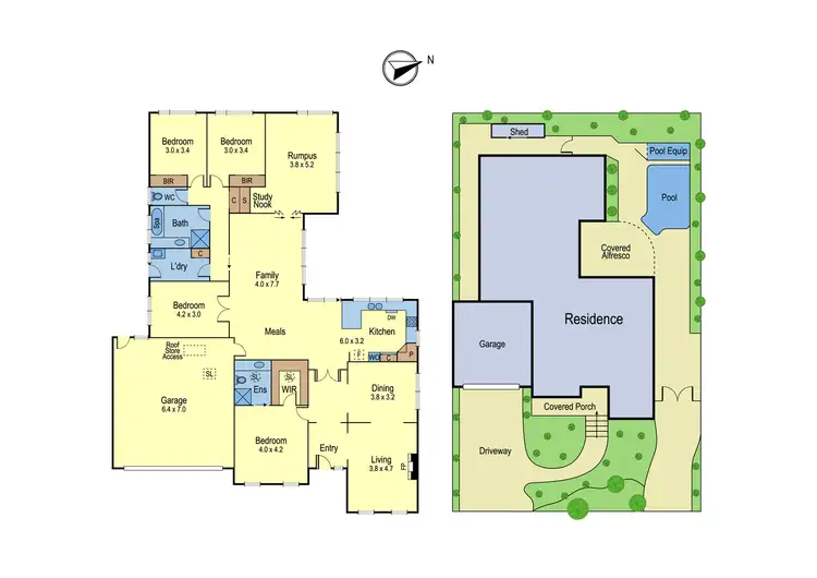 Floorplan of Homely house listing, 9 Bushland Court, Eltham VIC 3095