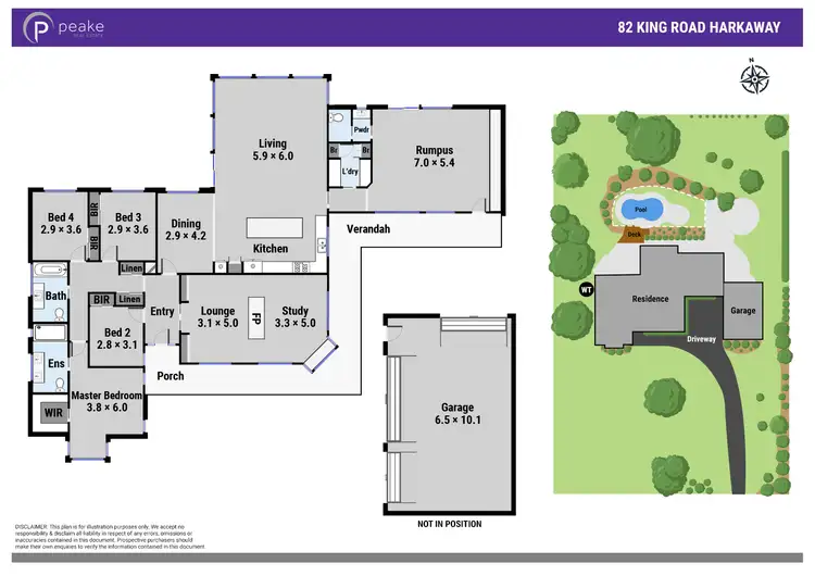 Floorplan of Homely house listing, 82 King Road, Harkaway VIC 3806