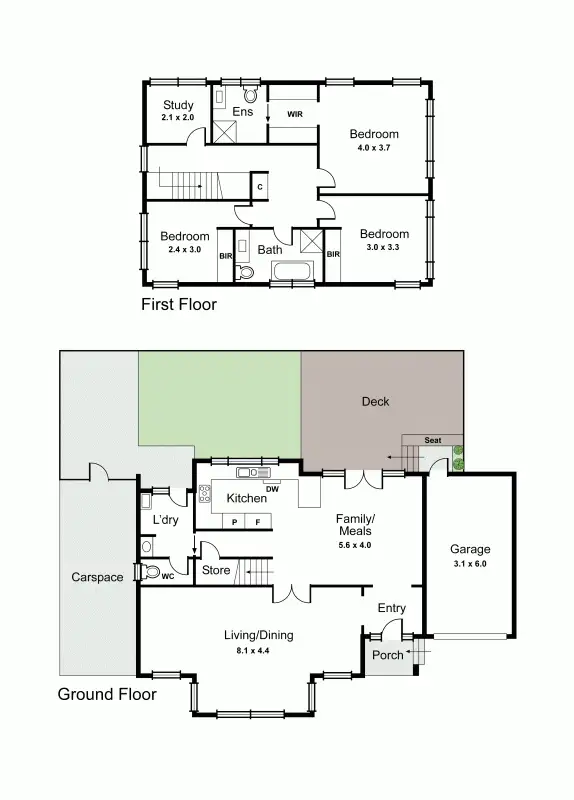 Floorplan of Homely townhouse listing, 2/80 Oakleigh Road, Carnegie VIC 3163