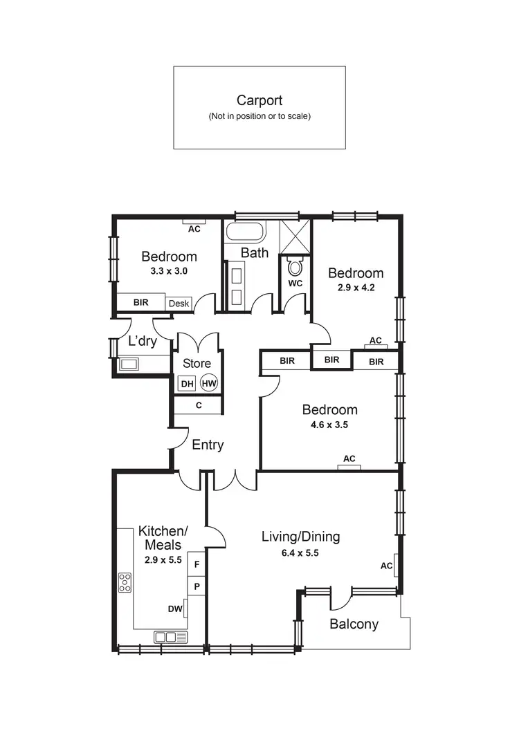 Floorplan of Homely apartment listing, 1/36 Narong Road, Caulfield North VIC 3161