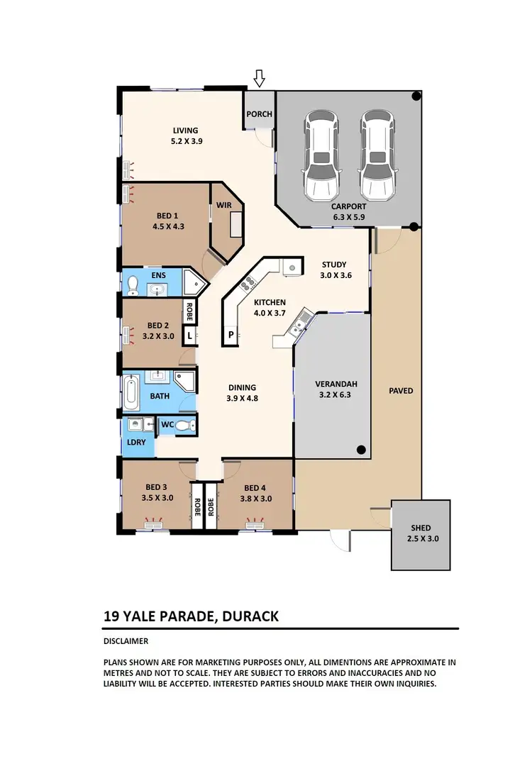 Floorplan of Homely house listing, 19 Yale Parade, Durack NT 830