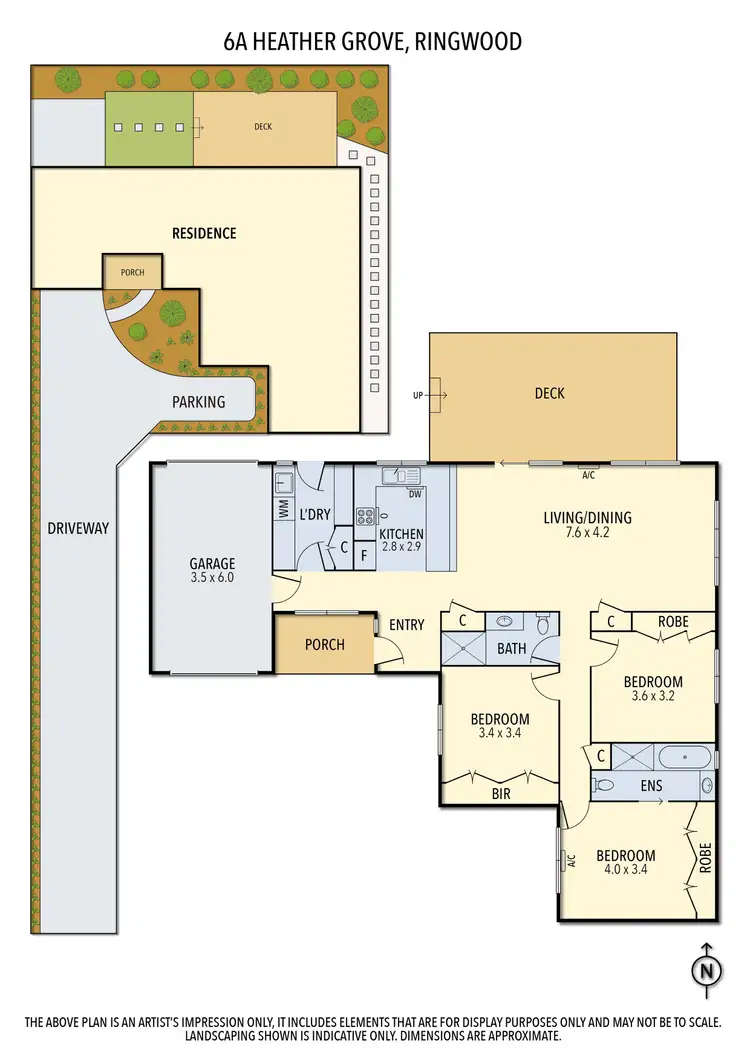 Floorplan of Homely house listing, 6A Heather Grove, Ringwood VIC 3134