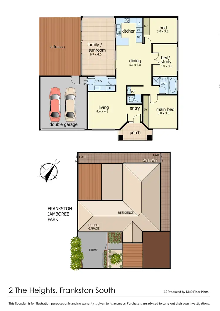 Floorplan of Homely house listing, 2 The Heights, Frankston South VIC 3199